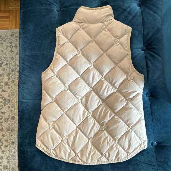 J. Crew Women’s Quilted Down Vest | Tan, Size Small | - Picture 2 of 5